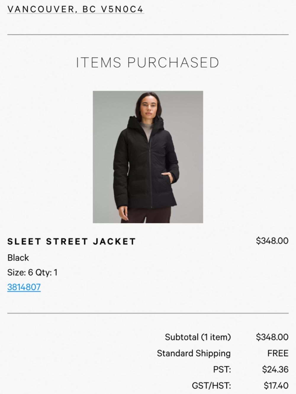 Lululemon jacket